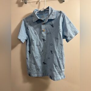 Light Blue Dinosaur Polo Shirt